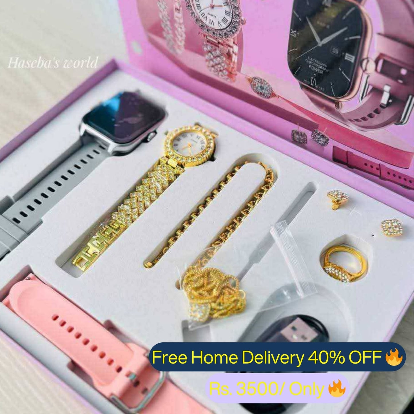 6 in 1 A58 Plus Smartwatch (2.02" Big Display)