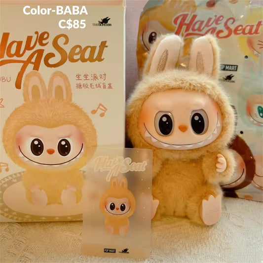 POP MART The Monsters Have A Seat Series-Color- BABA - Vinyl Plush Pendant Keychain Blind Box Toys Mystery Box Mistery Caixa Action Figure