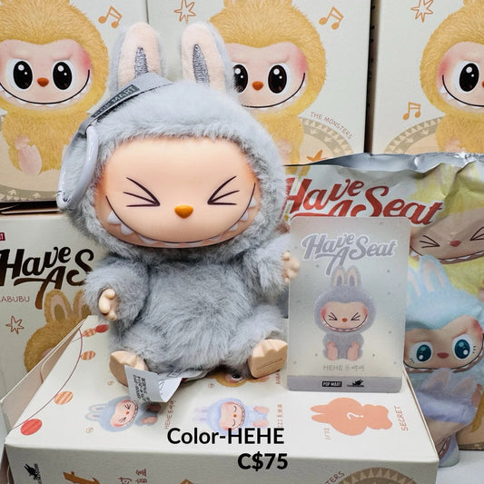 POP MART The Monsters Have A Seat Series- Color- HEHE - Vinyl Plush Pendant Keychain Blind Box Toys Mystery Box Mistery Caixa Action Figure