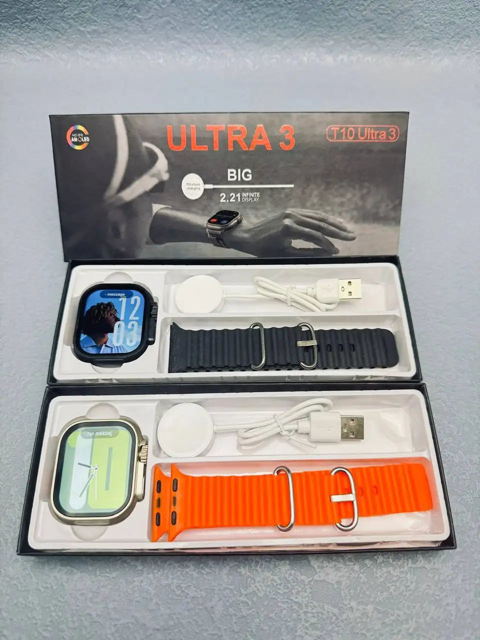 Ultra 3 Infinity Smart Watch T10 2025 Big Display 2.21"